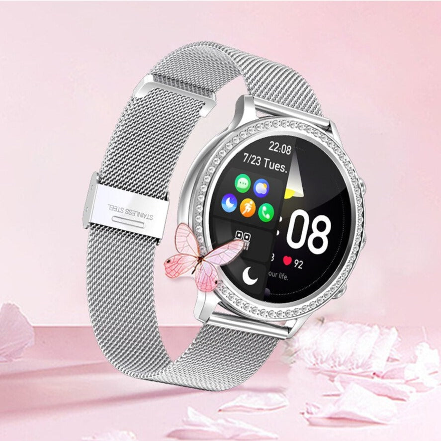 Montre connectée de suivi de santé avec moniteur de fréquence cardiaque, tension artérielle et analyse du sommeil pour la forme et le bien-être au quotidien
