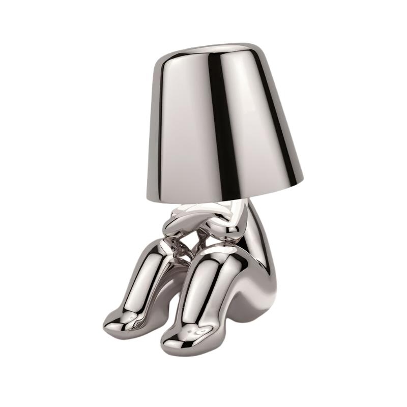 Lampe de bureau LED sans fil avec variateur tactile – Lampe de chevet rechargeable pour chambre à coucher, 23 cm de haut, éclairage d'ambiance portable à lumière chaude avec USB-C