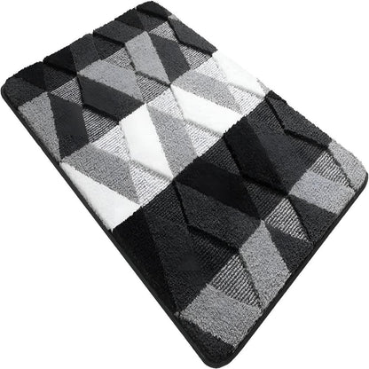 Sable Area Rug - Washable Microfiber, Non-Slip Geometric Design