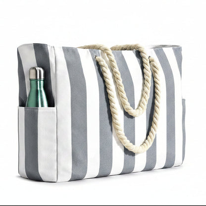 Sable Beach Bag - Large Waterproof Polyester Tote, Spacious Design for Women