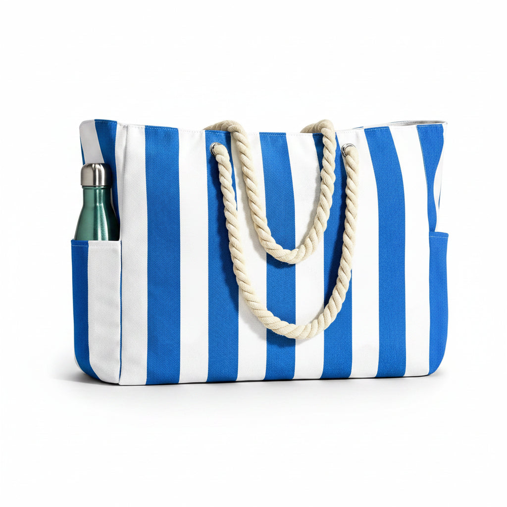 Sable Beach Bag - Large Waterproof Polyester Tote, Spacious Design for Women