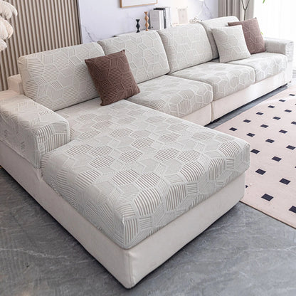 Sable Sofa Cover - Water-Resistant Jacquard, Pet-Friendly Couch Slipcover