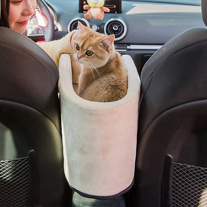 Siège auto rehausseur pour animaux | Siège auto rembourré avec harnais de sécurité | Design confortable pour chiens et chats
