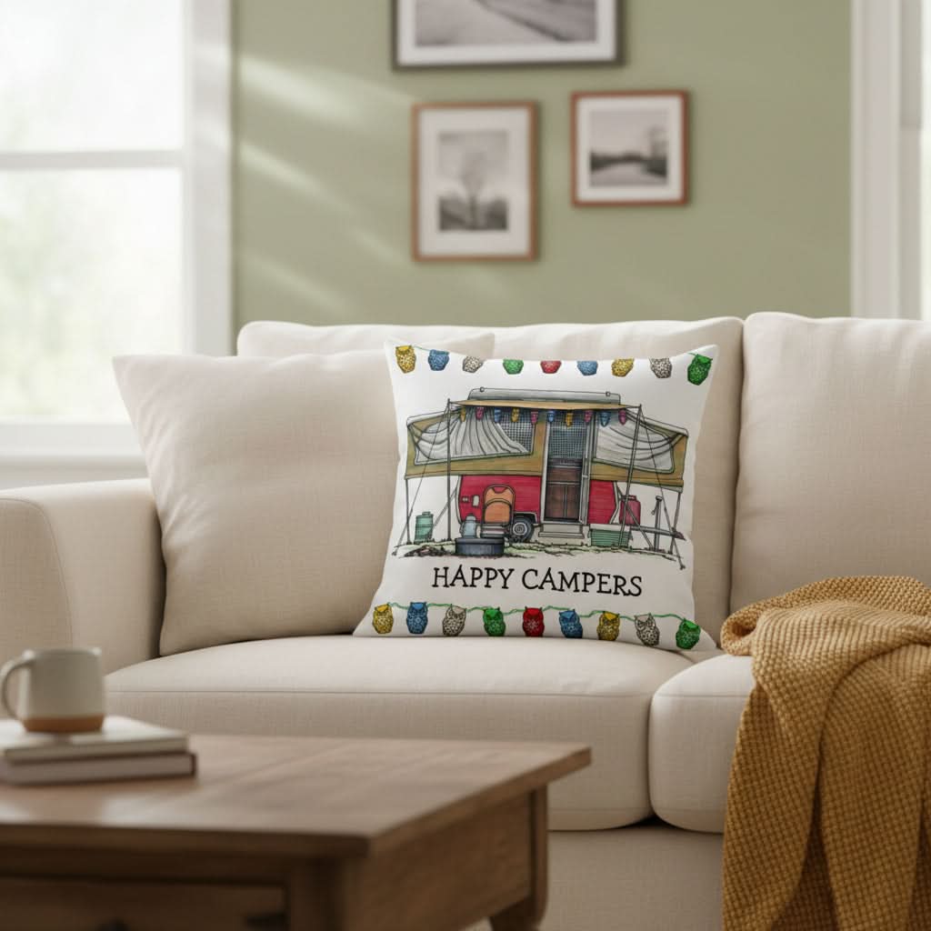 CAMPERLIVA – Housse de coussin de camping hibou pour une décoration extérieure douillette