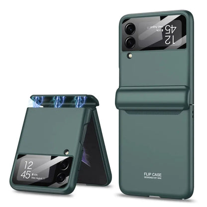 Galaxy Z Flip 4 Heavy-Duty Protective Case – Full-Coverage Shell with Wireless Charging Support & Impact-Resistant Corners for Samsung
