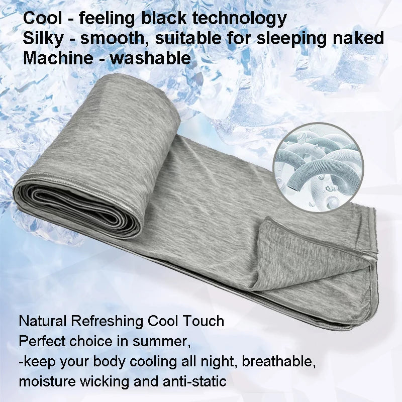 Collection de couvertures rafraîchissantes | Couverture rafraîchissante régulatrice de température avec technologie d'évacuation de l'humidité | Légère et respirante pour les dormeurs ayant chaud
