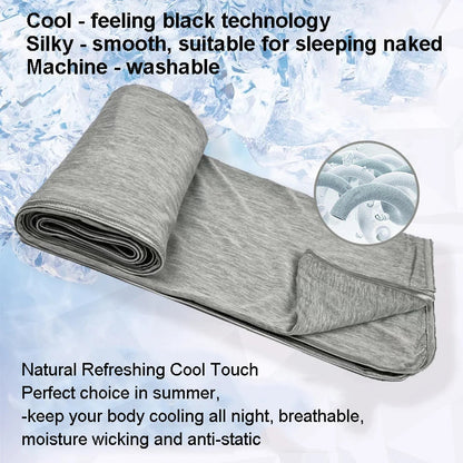CoolVIA | Breathable Cooling Blanket with Temperature Regulation | Lightweight Design for Year-Round Comfort