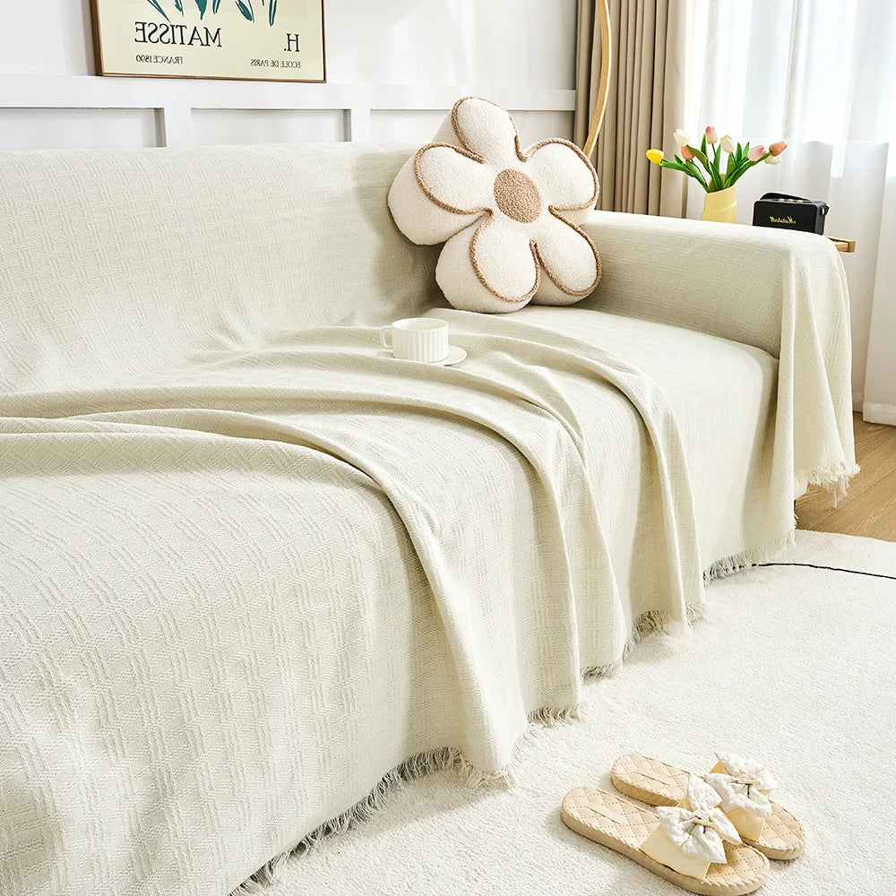 Housse de canapé réversible pour grands modèles – Lavable en machine, douce et protection pour dossier haut