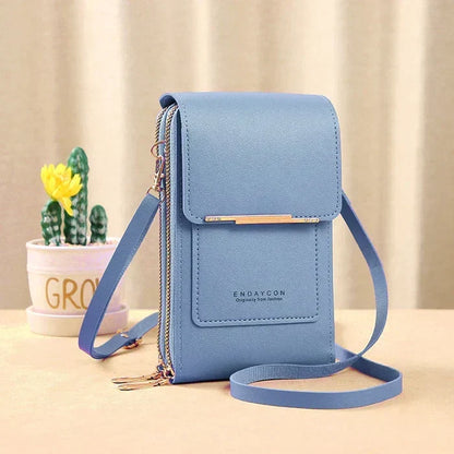 Sac bandoulière compact anti-RFID pour femme avec compartiment étanche pour téléphone, idéal pour les voyages