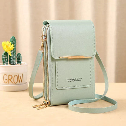 Sac bandoulière compact anti-RFID pour femme avec compartiment étanche pour téléphone, idéal pour les voyages