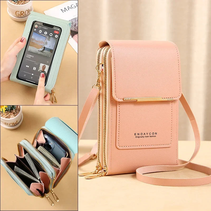 Sac bandoulière compact anti-RFID pour femme avec compartiment étanche pour téléphone, idéal pour les voyages