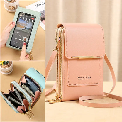 Sac bandoulière compact anti-RFID pour femme avec compartiment étanche pour téléphone, idéal pour les voyages