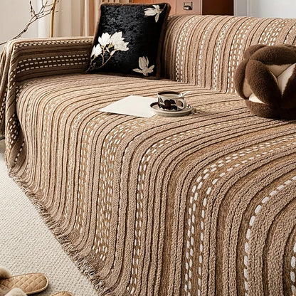 Sahara Sofa Cover - Plush Microfiber, Boho Design
