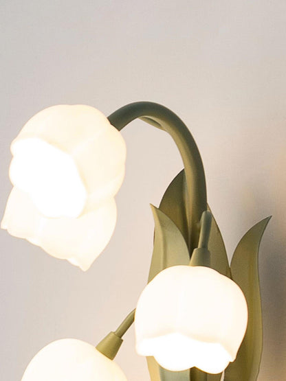 Orchid-Inspired Decorative Sconce with Adjustable Color Lighting for Bedroom Living Room Bathroom Modern Nature Accent Wall Mount Metal Fixt