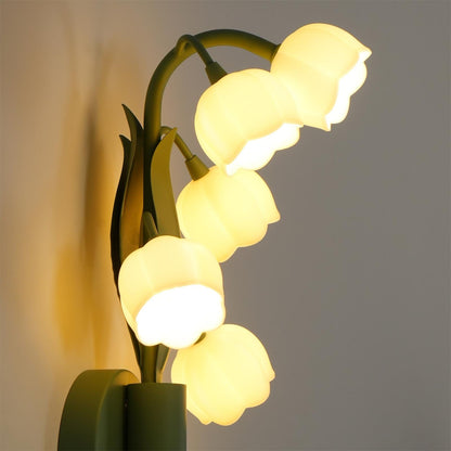 Orchid-Inspired Decorative Sconce with Adjustable Color Lighting for Bedroom Living Room Bathroom Modern Nature Accent Wall Mount Metal Fixt