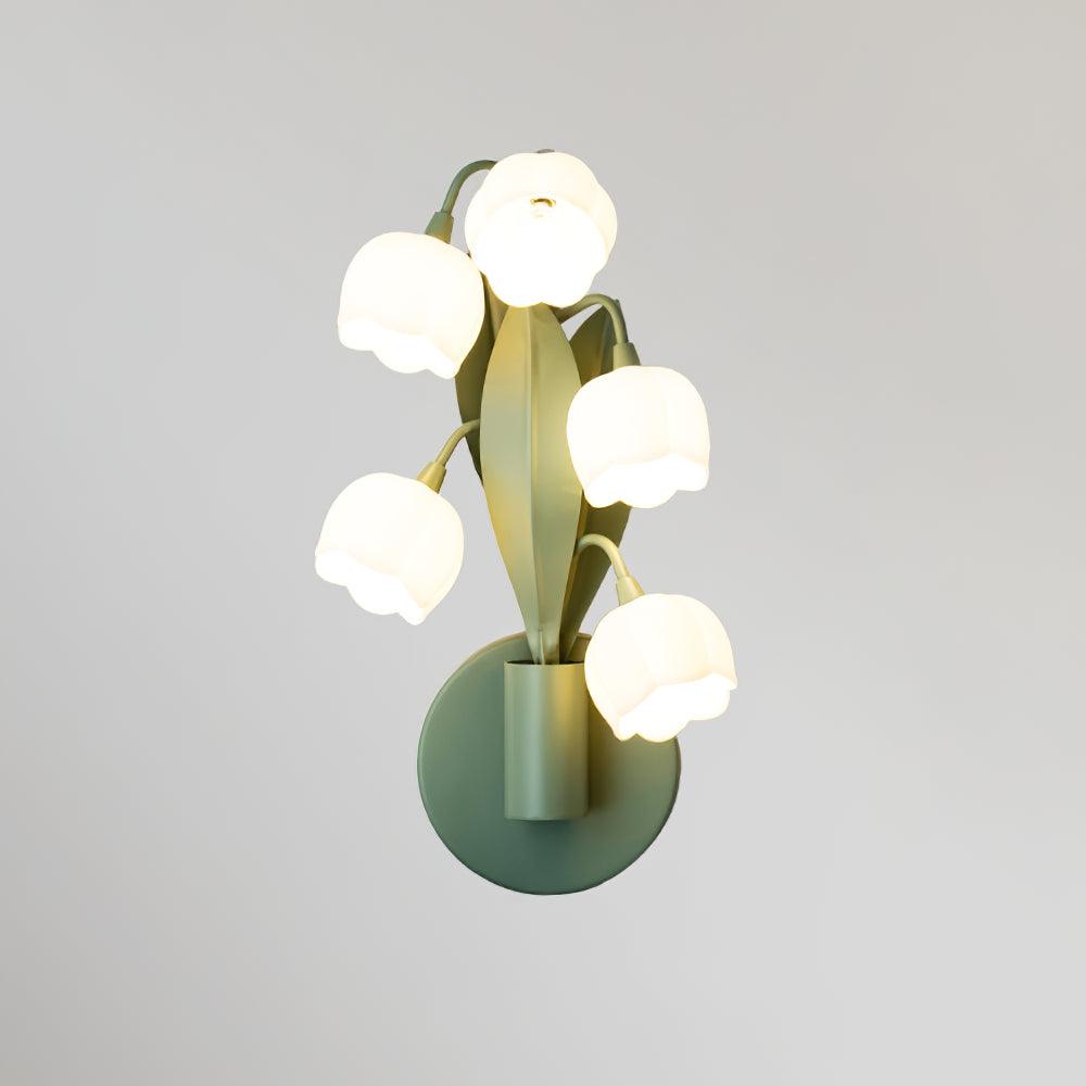 Orchid-Inspired Decorative Sconce with Adjustable Color Lighting for Bedroom Living Room Bathroom Modern Nature Accent Wall Mount Metal Fixt