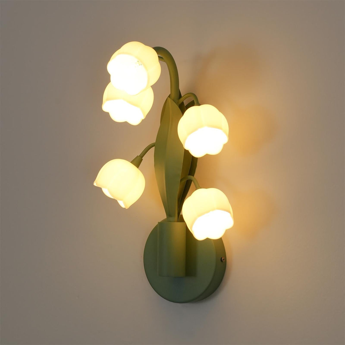 Orchid-Inspired Decorative Sconce with Adjustable Color Lighting for Bedroom Living Room Bathroom Modern Nature Accent Wall Mount Metal Fixt