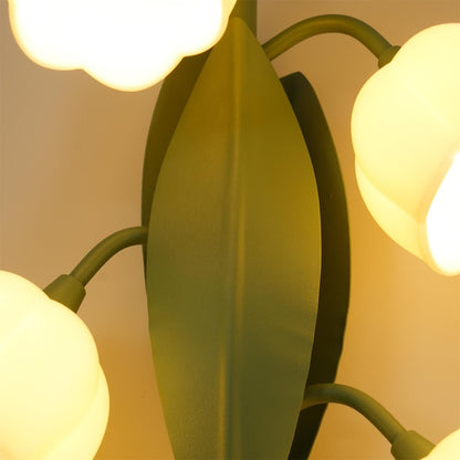 Orchid-Inspired Decorative Sconce with Adjustable Color Lighting for Bedroom Living Room Bathroom Modern Nature Accent Wall Mount Metal Fixt