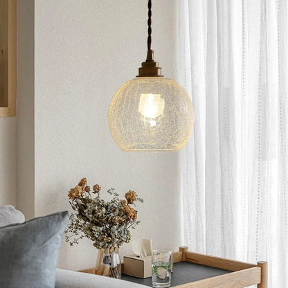 Clear Glass Hanging Lamp E27 Socket 6 in Diameter Scandinavian Style for Dining Room Kitchen Island Over Table Adjustable Cord Modern Minima