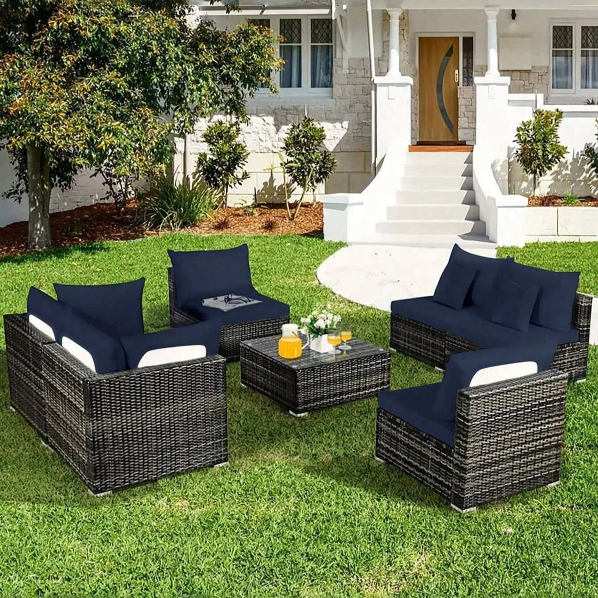PALMFLOW – Housses de coussin antidérapantes pour la protection des meubles de jardin