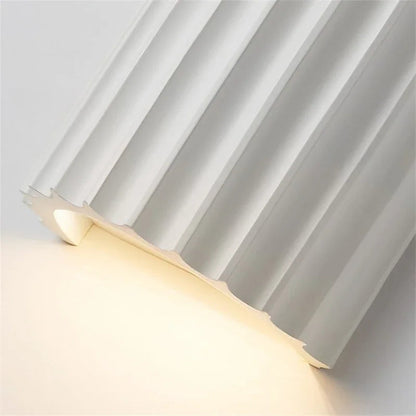 Natura Wall Sconce - Ribbed Resin, Soft Ambient Lighting