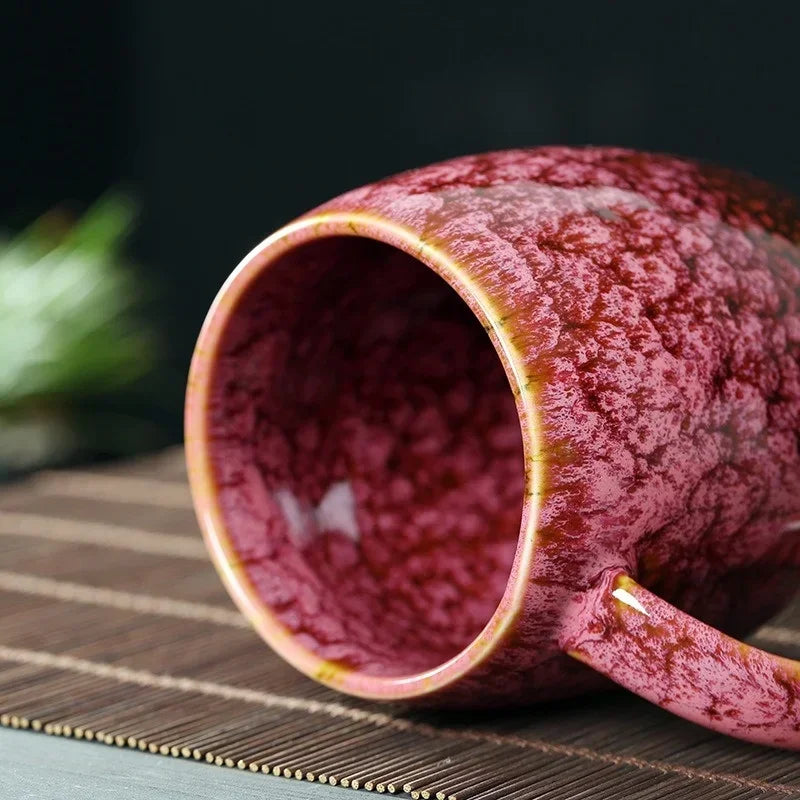 Handcrafted Stoneware Coffee Mug with Artisan Glaze – Heat-Retaining Cup for Tea, Cocoa, Hot Beverages – Kitchen Drinkware for Home, Office