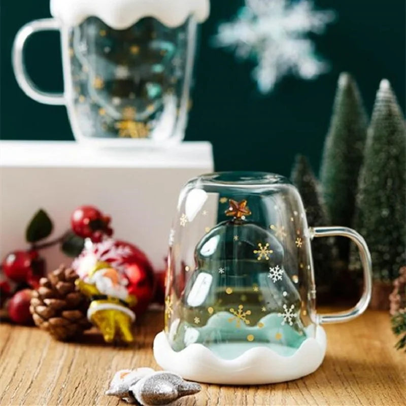 Christmas Double-Layer Glass