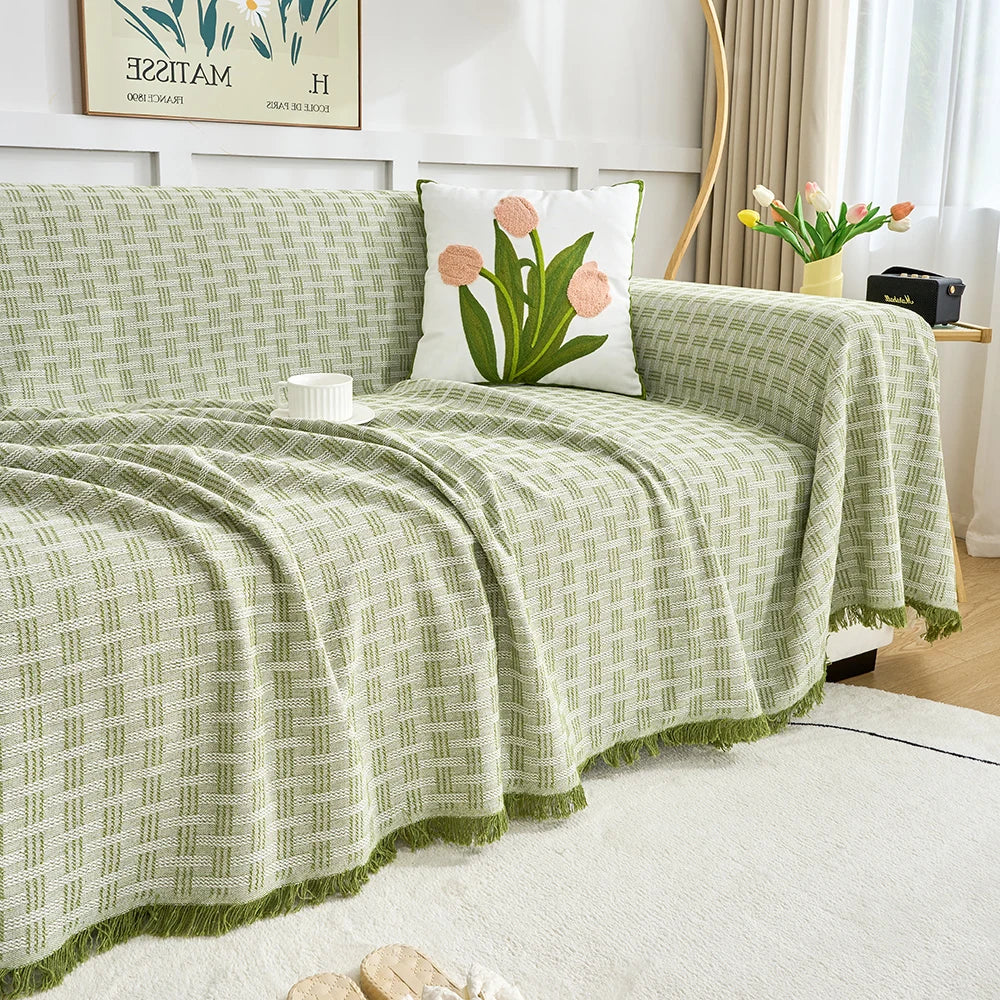 Housse de canapé réversible pour grands modèles – Lavable en machine, douce et protection pour dossier haut