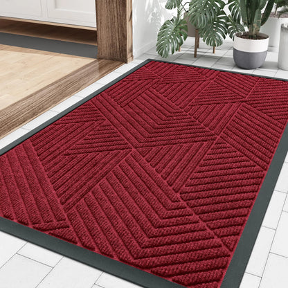 Entryway Rug Non-Slip Absorbent Indoor Outdoor Welcome Mat for Front Door Hallway Patio Garage Apartment Entrance Home Decor