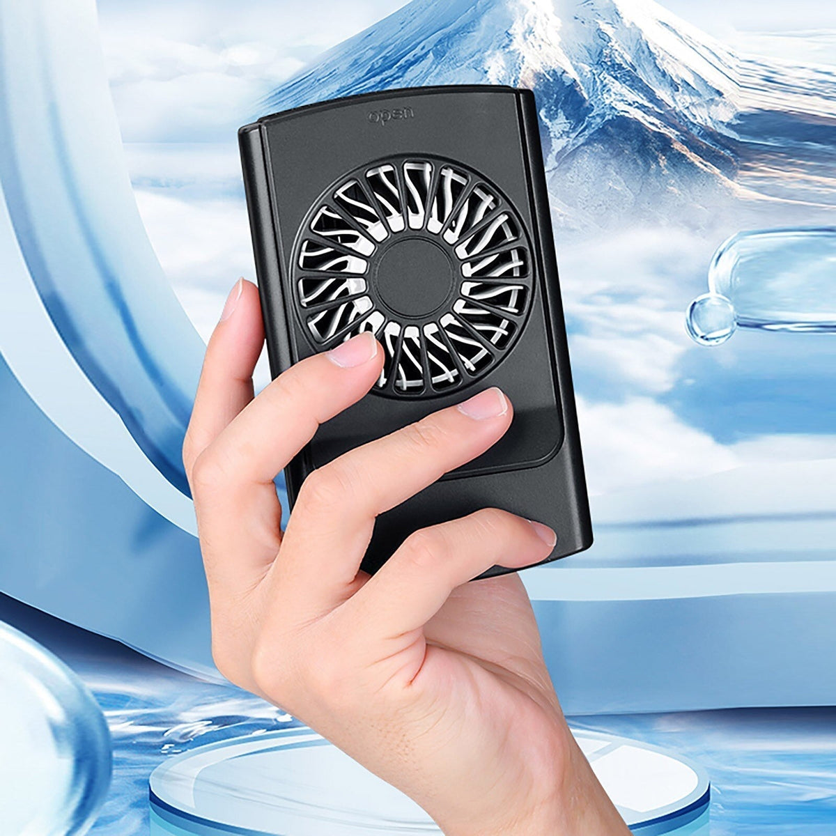 Cool Breeze | Portable Waist Fan with Bladeless Design | Hands-Free Cooling Solution for Hot Days
