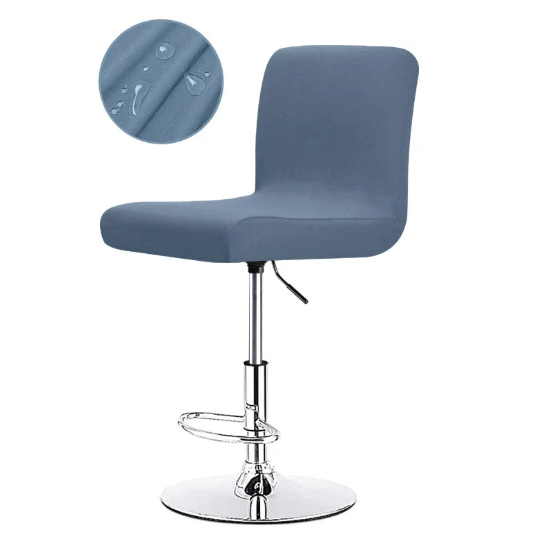 Stretch Bar Stool Cover | Universal Fit Chair Slipcover for Kitchen Counter Stools, Dining Room & Home Bar Seating Protection | Waterproof