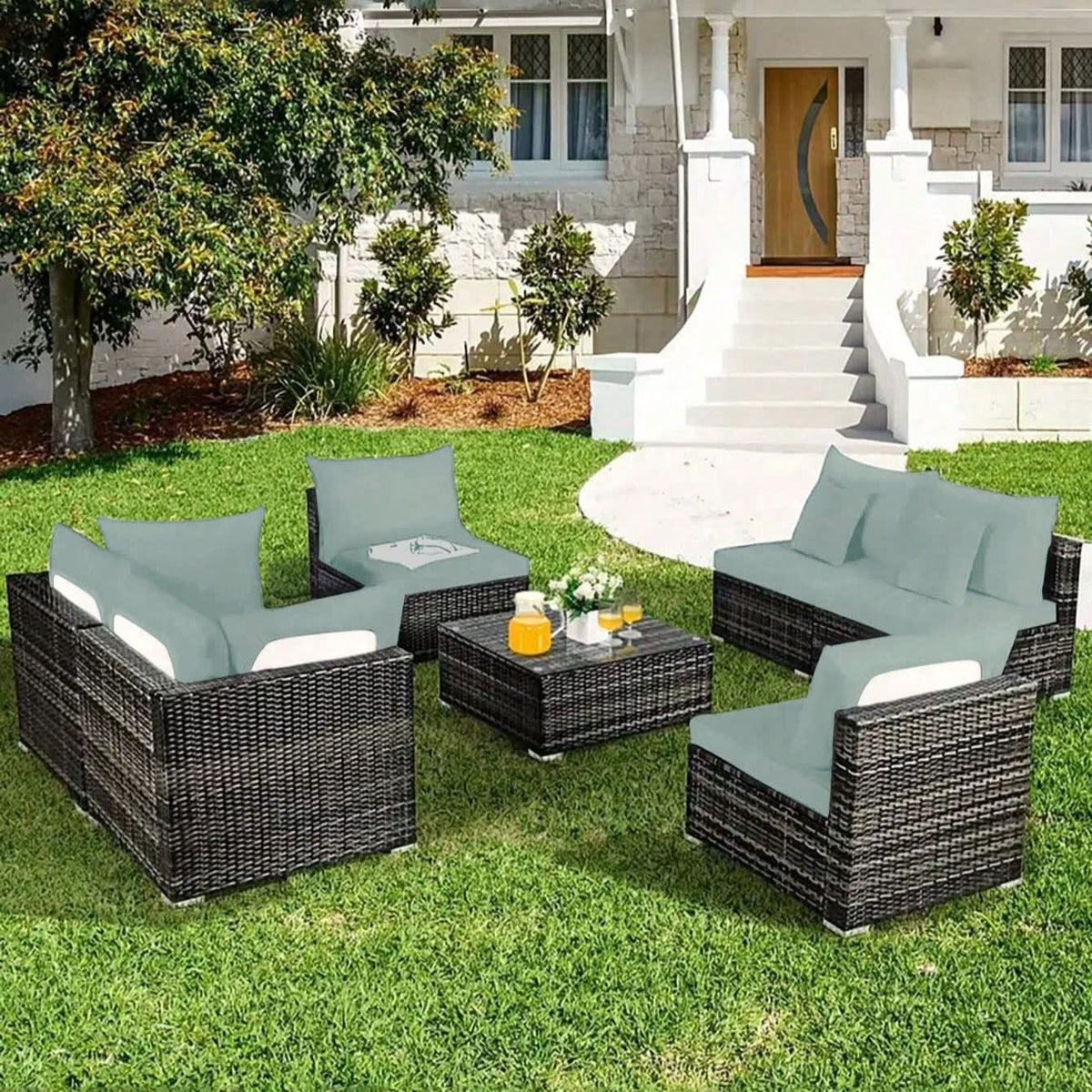 PALMFLOW – Housses de coussin antidérapantes pour la protection des meubles de jardin