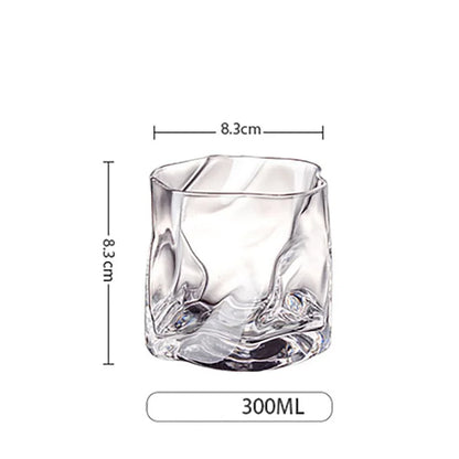 Bourbon Tasting Tumblers Ridged Crystal Glass 10 oz Spirits Drinkware Set for Scotch Cocktails Home Bar Whisky Enthusiasts Two-Piece Barware