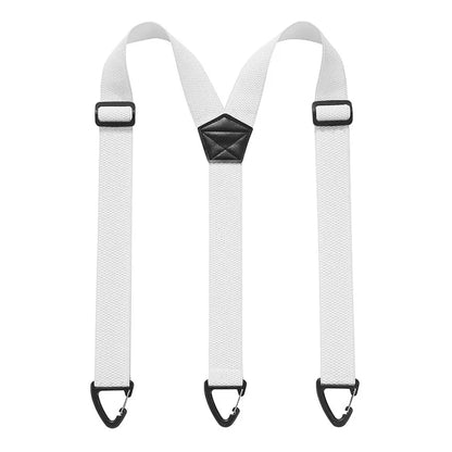 Adjustable Work Suspenders with Metal Clips – X-Back & Y-Back Designs for Men