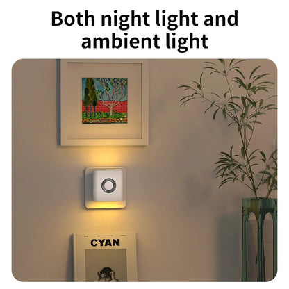 Veilleuse LED à détecteur de mouvement à brancher, détection radar sur 3 m pour couloirs, chambres, salles de bain et escaliers, éclairage de sécurité automatique blanc chaud