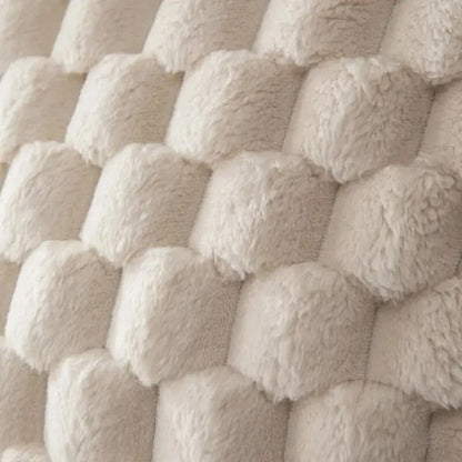 GRIDHAVEN – 3D Textured Pillowcase for Living Room Comfort
