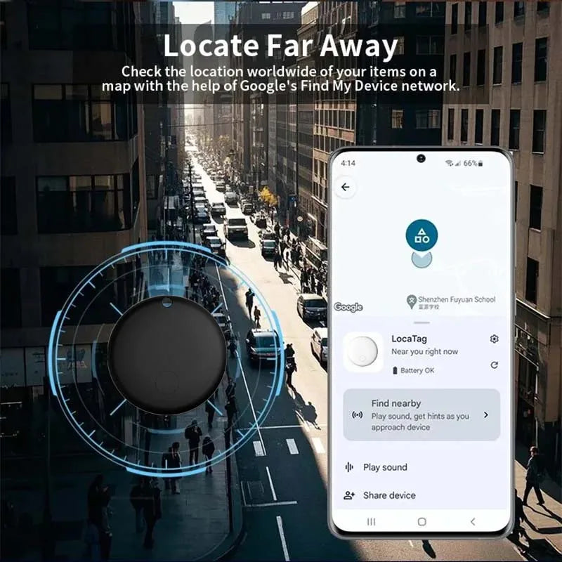 Traceur GPS pour animaux avec collier réfléchissant pour chiens et chats – Localisateur réseau Android, design léger et étanche, autonomie de 8 à 10 mois