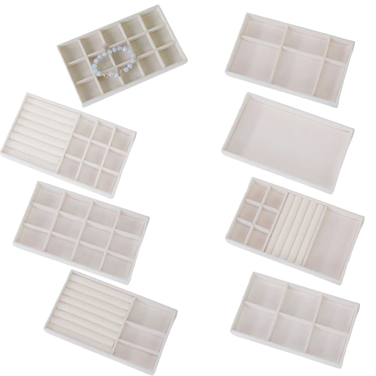 ELEGANCEVAULT – 8-Piece Jewelry Storage Collection for Women