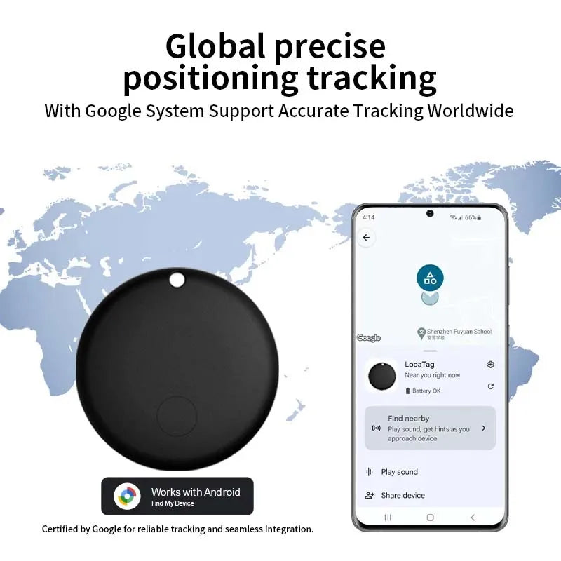 Traceur GPS pour animaux avec collier réfléchissant pour chiens et chats – Localisateur réseau Android, design léger et étanche, autonomie de 8 à 10 mois