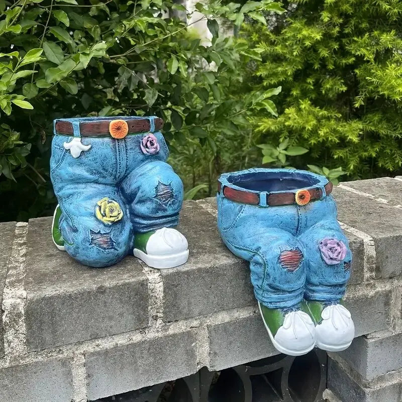 Retro Denim - Garden Planter