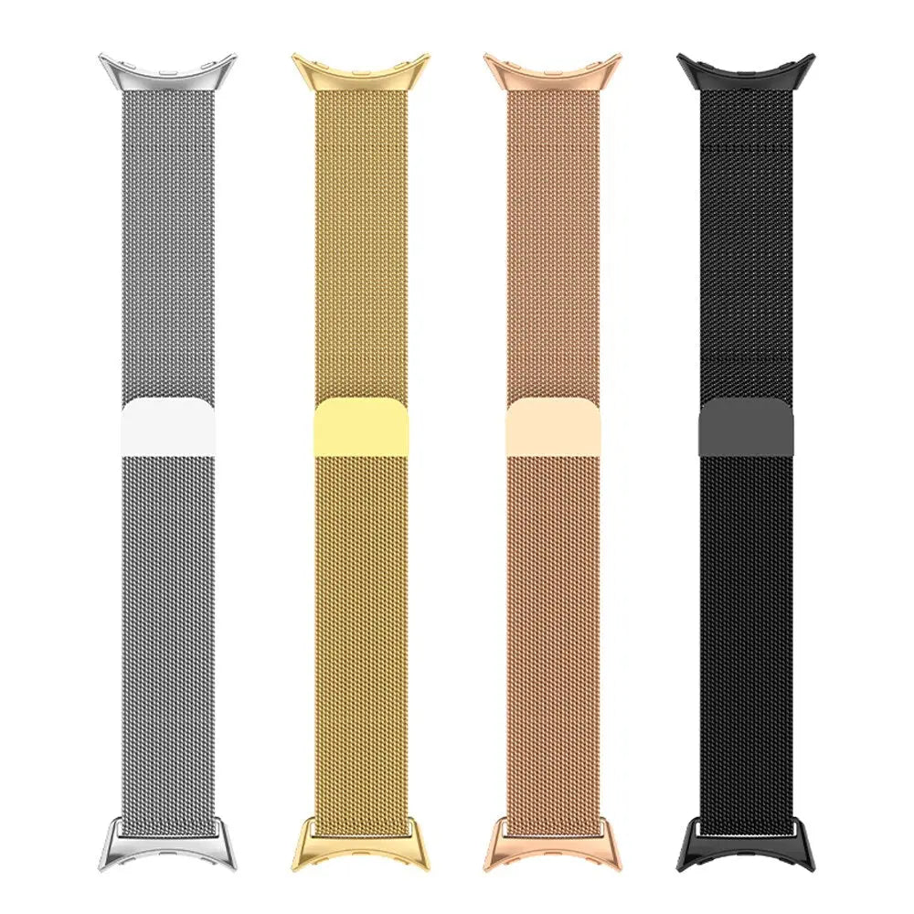 Stainless Steel Magnetic Watch Band for Google Pixel Watch & Watch 2 – Adjustable Metal Mesh Bracelet with Secure Magnetic Clasp