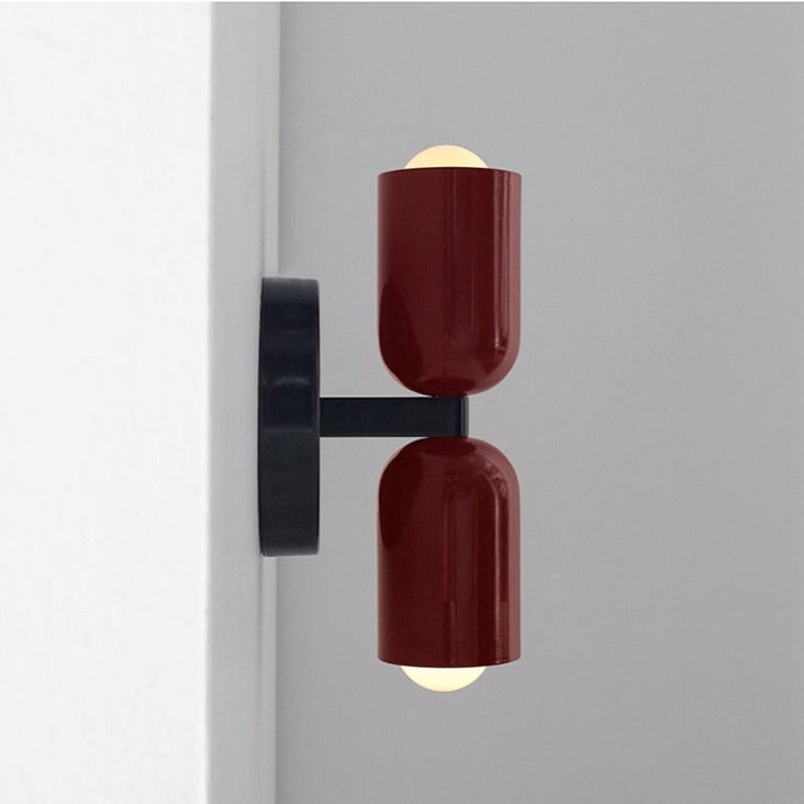 Hand-Blown Glass Wall Light Fixture Multi-Color Shade Metal Base Hardwired or Plug-In for Living Room Bedroom Hallway Modern Contemporary Ac