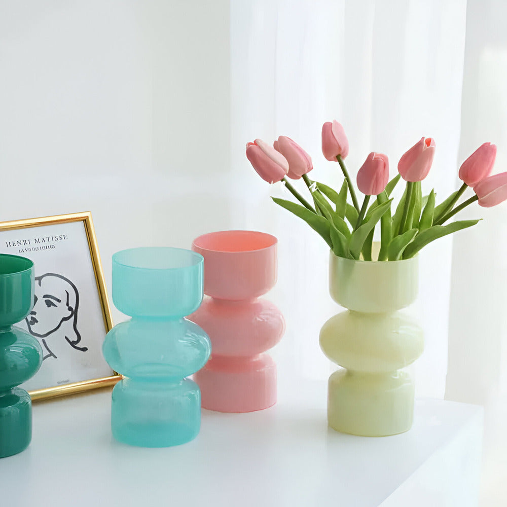 Scandinavian Glass Vase with Minimalist Design