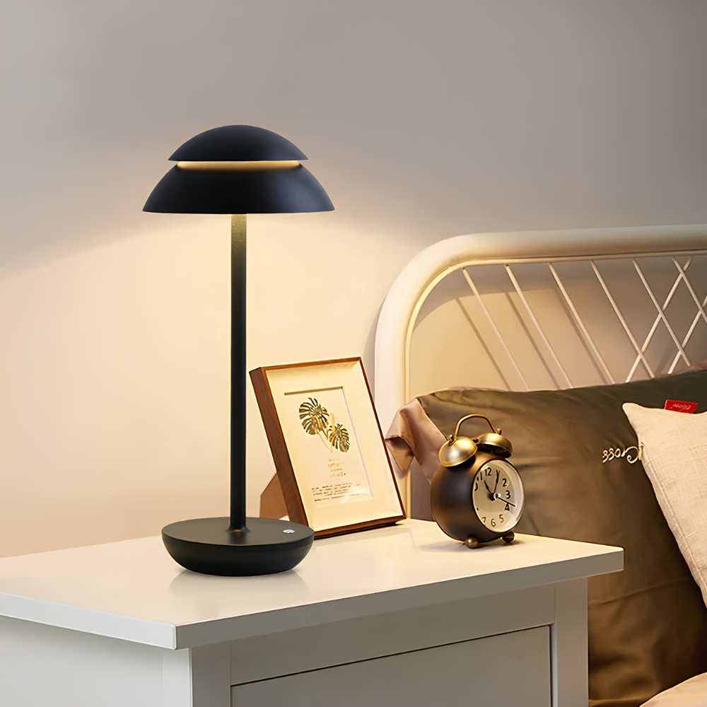 Scandinavian Minimalist | Cordless LED Table Lamp with Touch Dimming | Versatile Rechargeable Light for Cozy Spaces