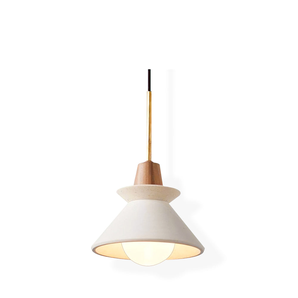 Resin Wood Hanging Light 9 in for Kitchen Island Dining Table Adjustable Ceiling Fixture E26 LED Compatible Scandinavian Modern