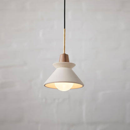 Resin Wood Hanging Light 9 in for Kitchen Island Dining Table Adjustable Ceiling Fixture E26 LED Compatible Scandinavian Modern