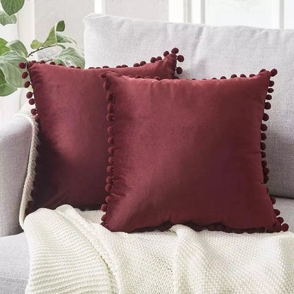 Housse de coussin scandinave - 45 × 45 cm, mélange coton et lin doux, design minimaliste