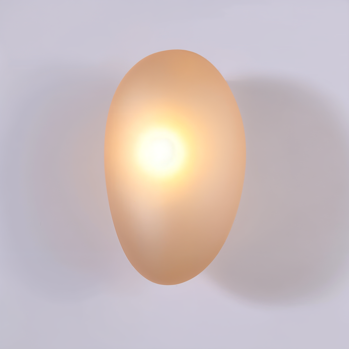 Pebble Scandinavian Wall Lamp with Warm White LED Light – Elegant Glass Design
