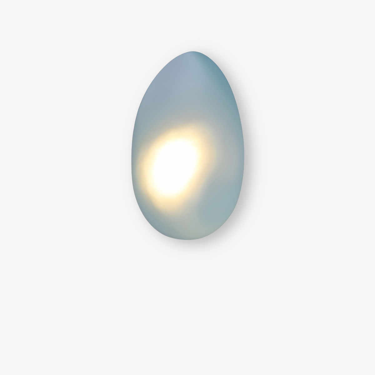 Pebble Scandinavian Wall Lamp with Warm White LED Light – Elegant Glass Design