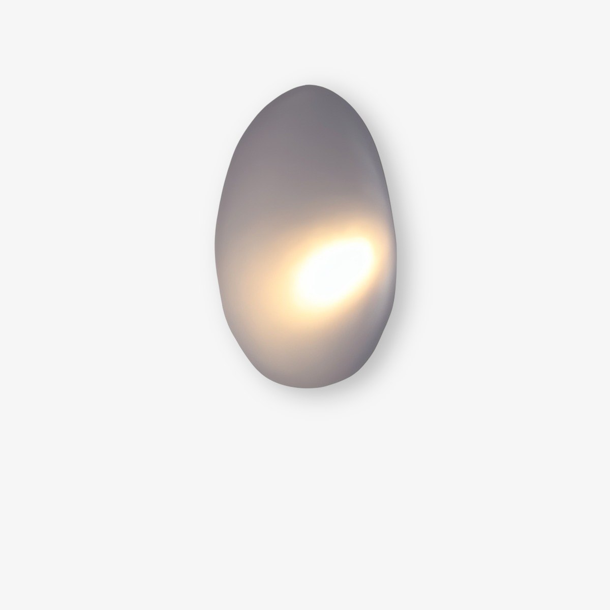 Pebble Scandinavian Wall Lamp with Warm White LED Light – Elegant Glass Design